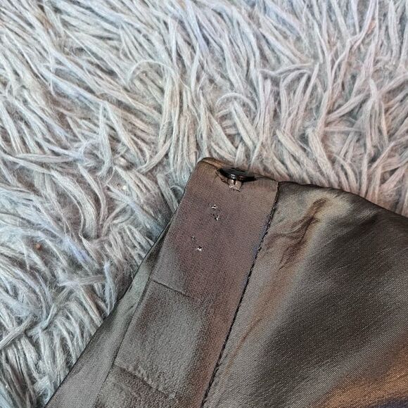 Gunne Sax for Jessica McClintock Dark Gray Metallic Maxi Skirt - Picture 4 of 8